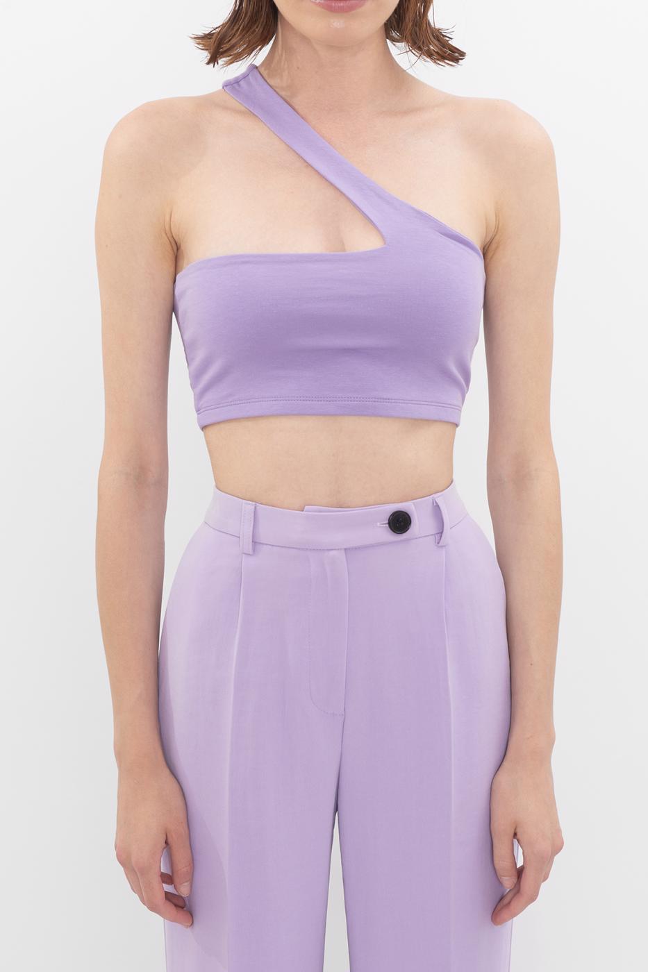 One shoulder bustier