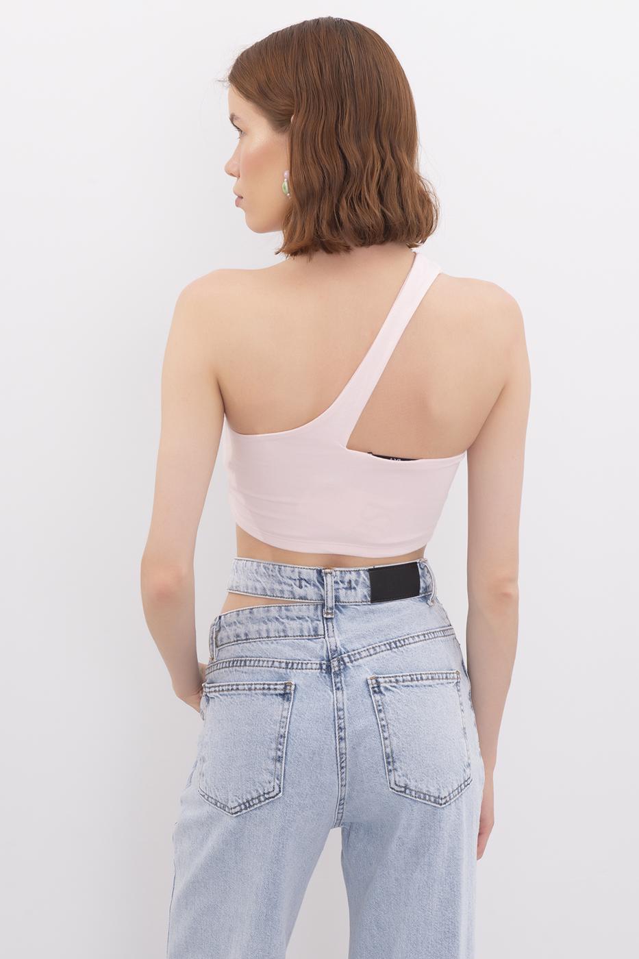 One shoulder bustier