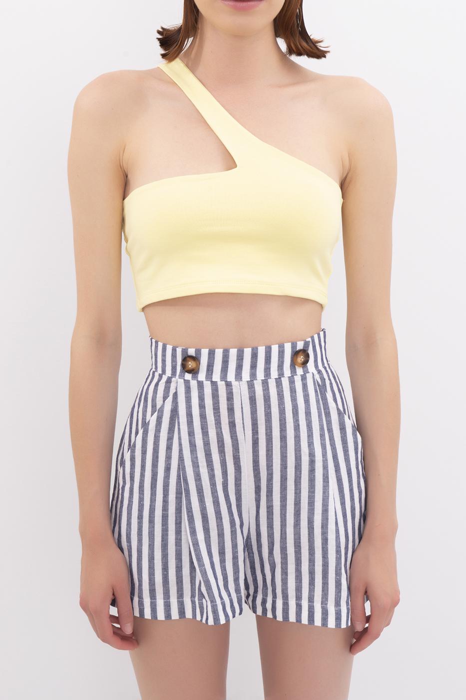 One shoulder bustier