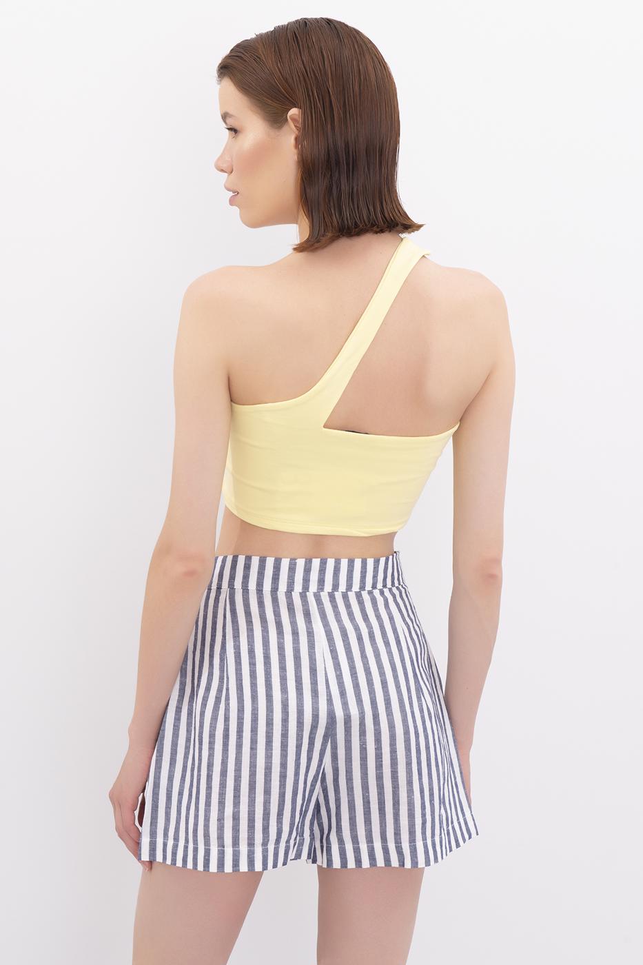 One shoulder bustier