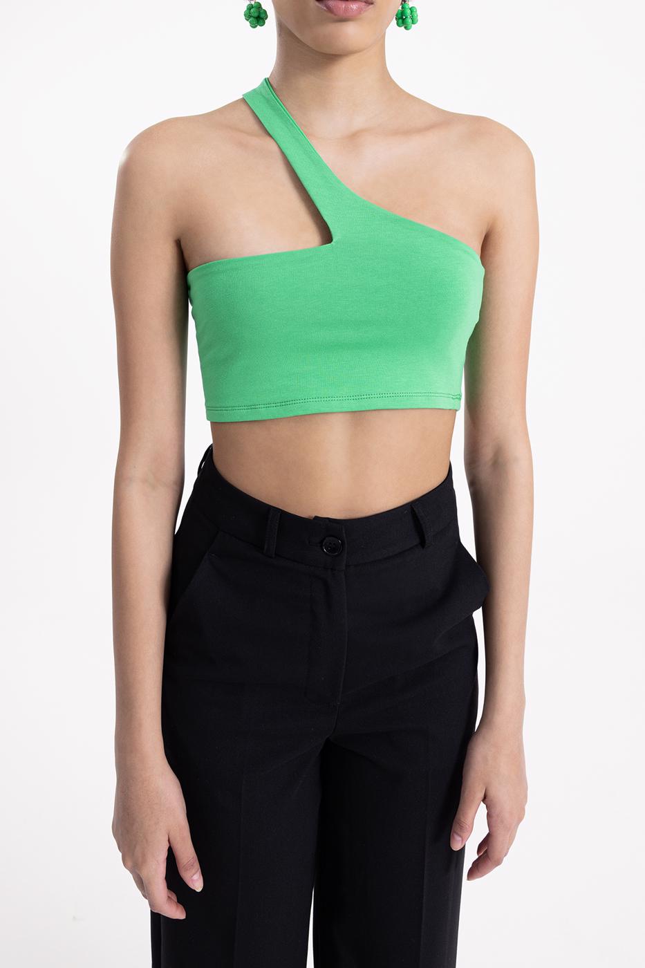 One shoulder bustier