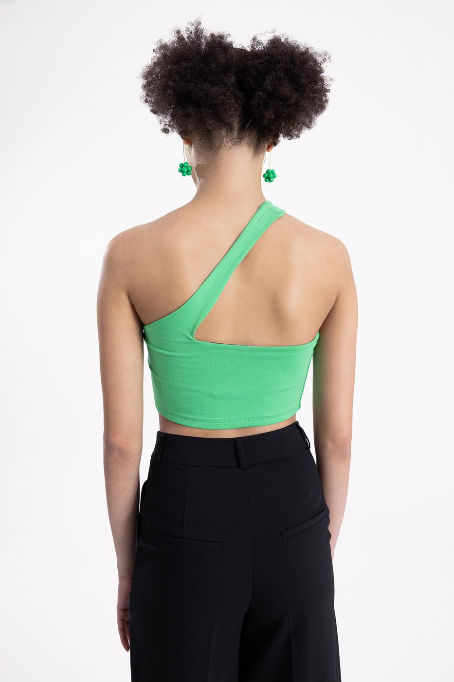 One shoulder bustier