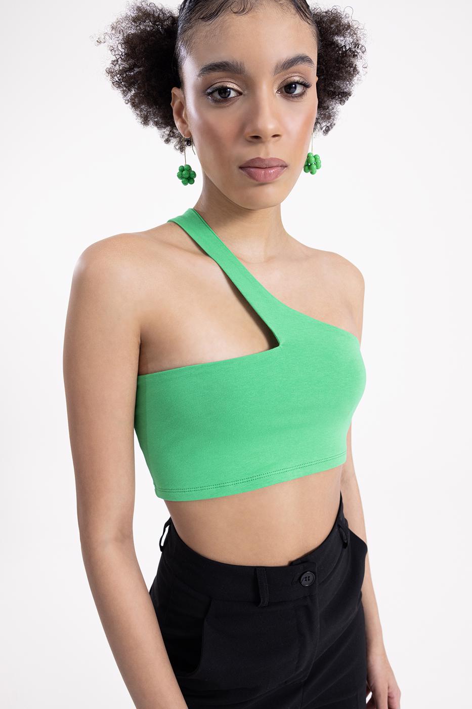 One shoulder bustier