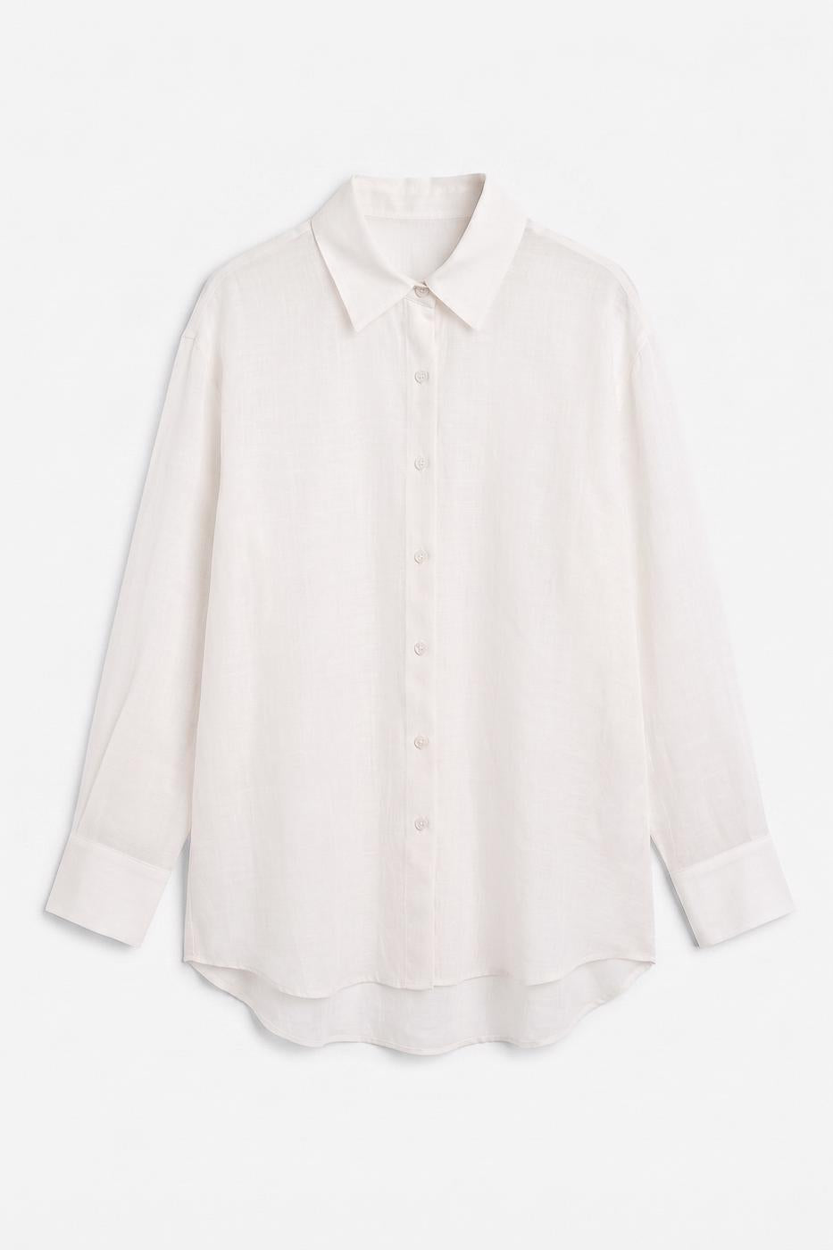 Tencel Oversize Shirt Ecru