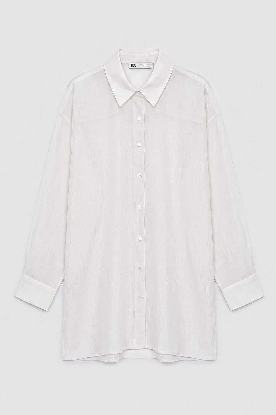 Tencel Oversize Shirt Ecru