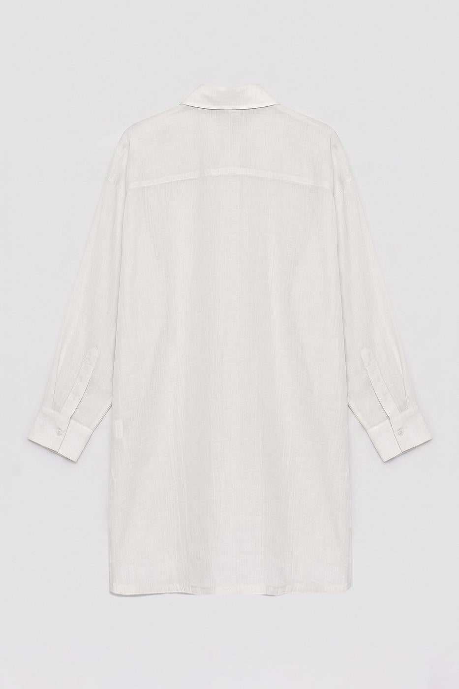 Tencel Oversize Shirt Ecru