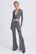 Transparent Flare Trousers