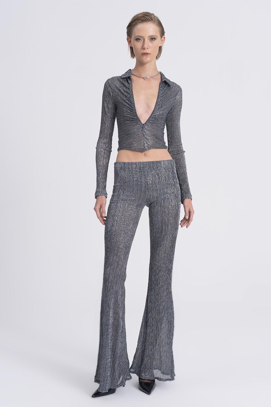 Transparent Flare Trousers