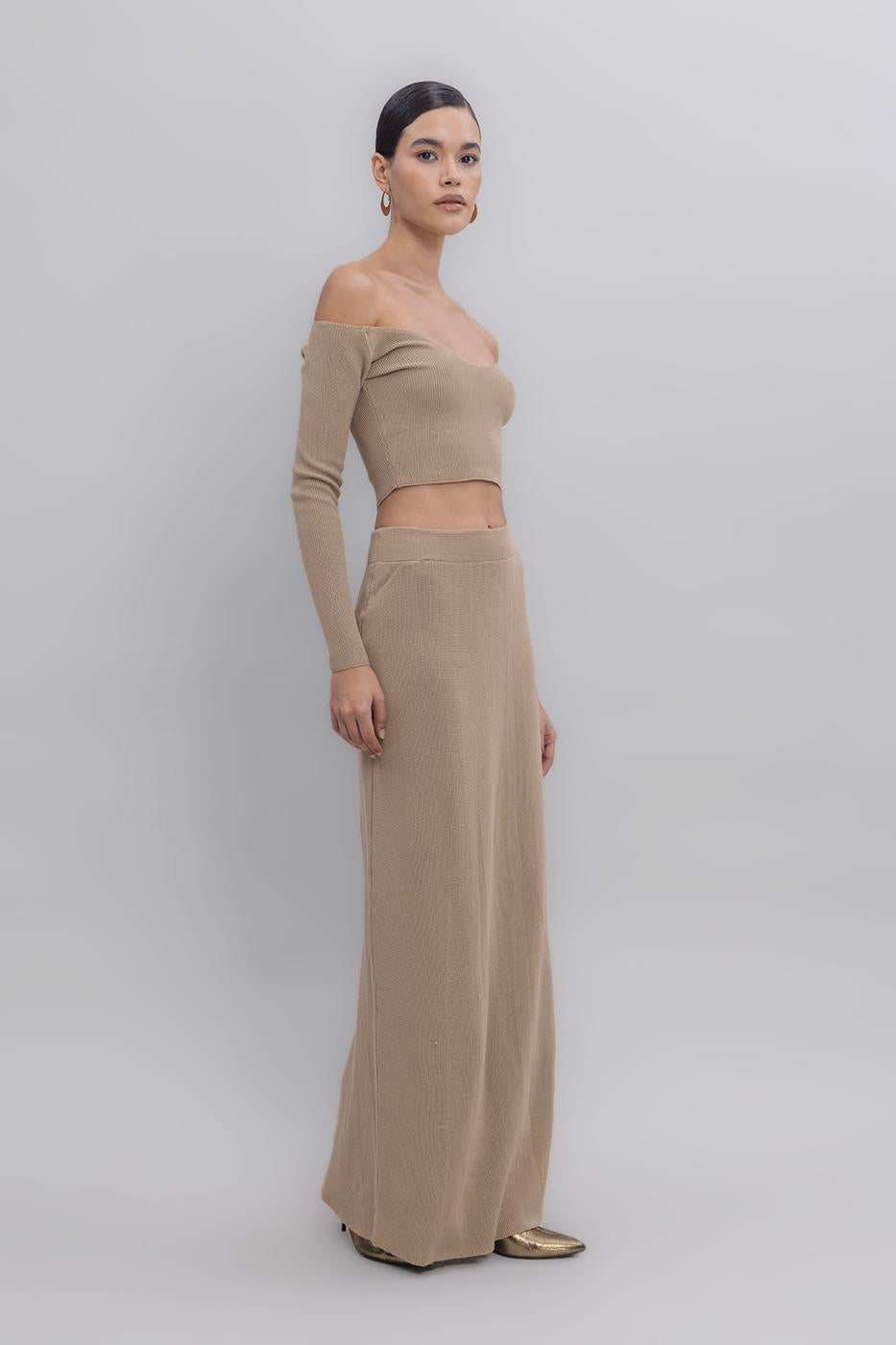 Maxi Knit Pencil Skirt