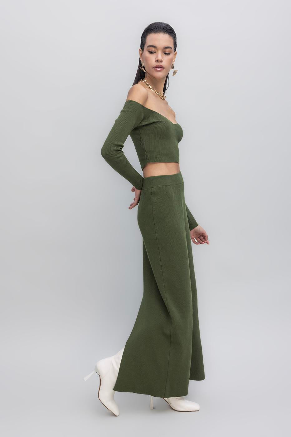 Maxi Knit Pencil Skirt