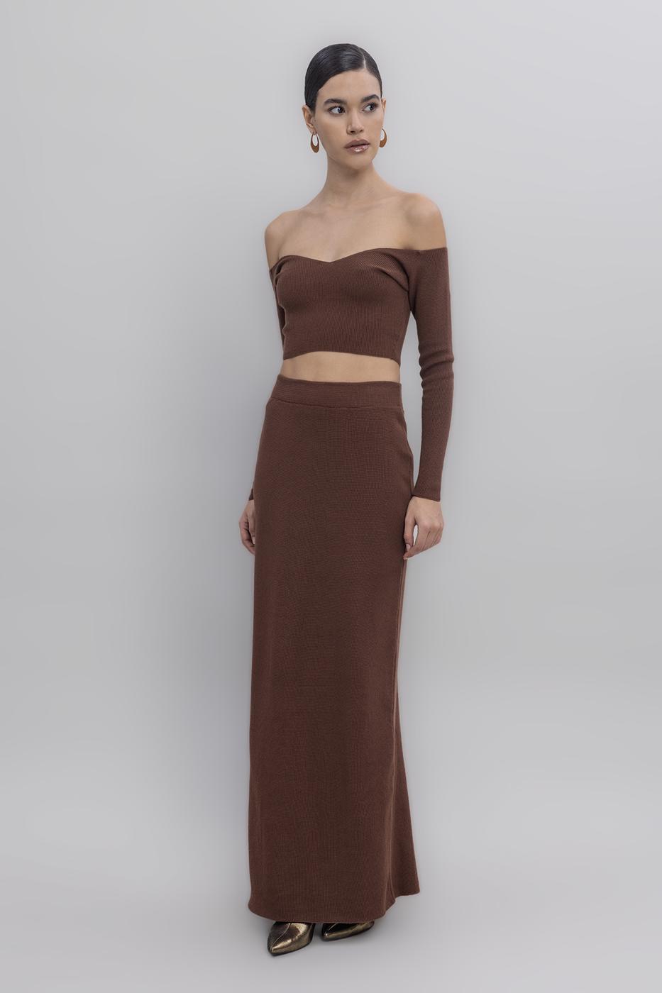 Maxi Knit Pencil Skirt