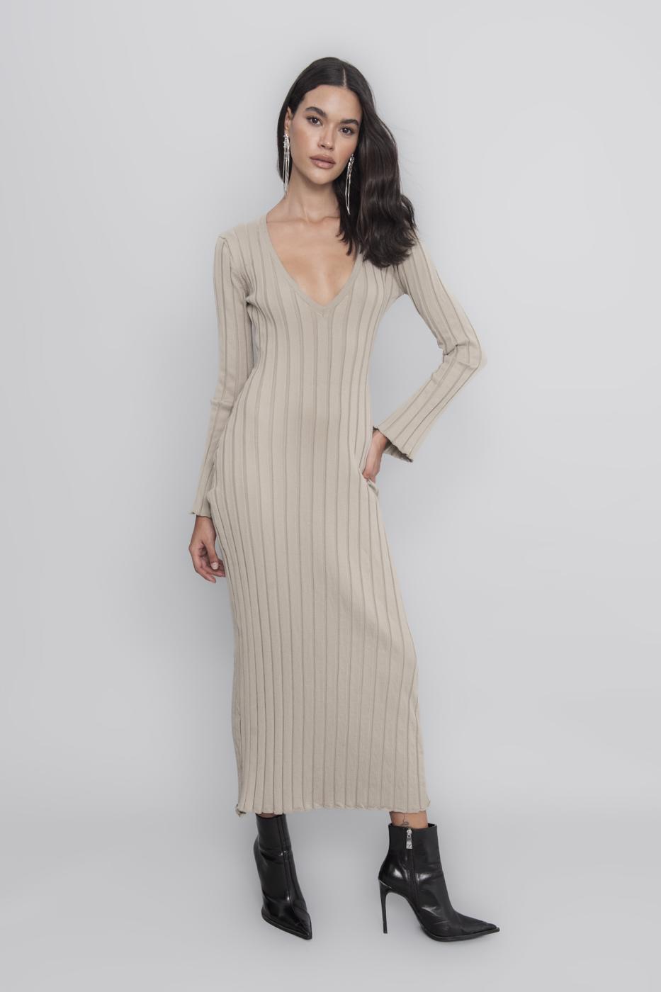 Midi Knit Pencil Dress