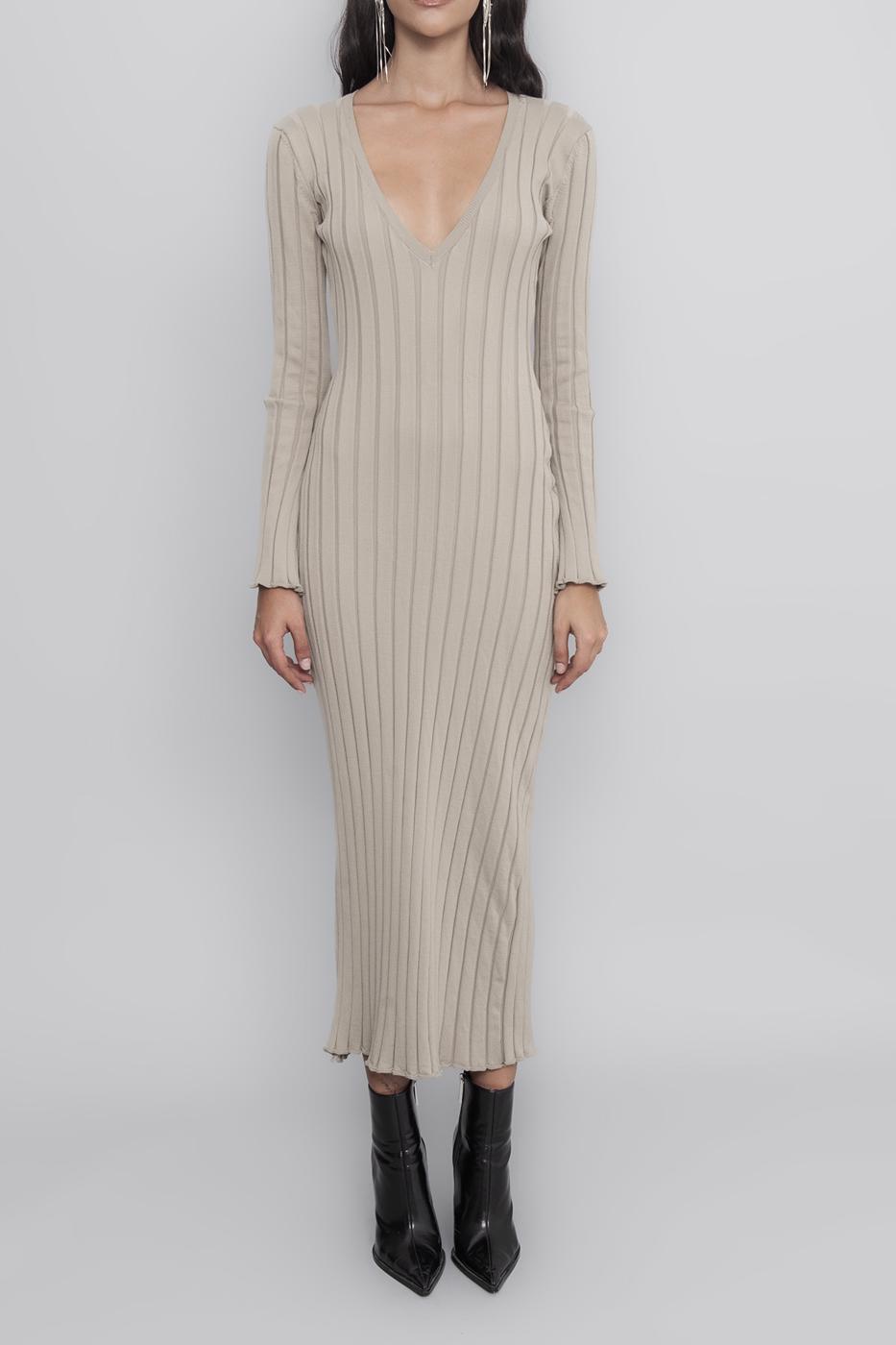 Midi Knit Pencil Dress
