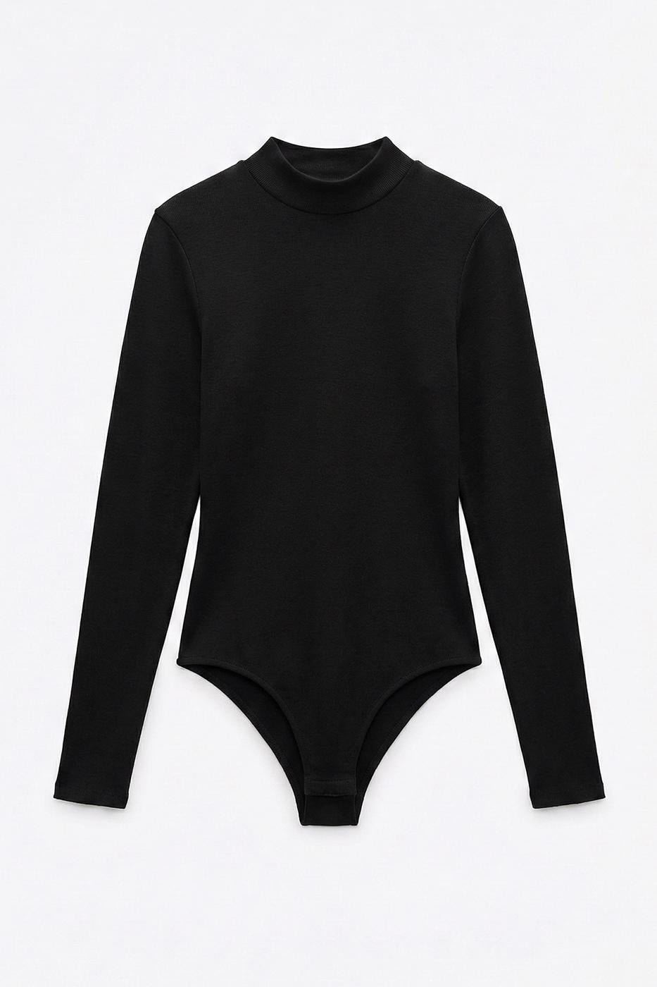 Long-Sleeved Bodysuit Black