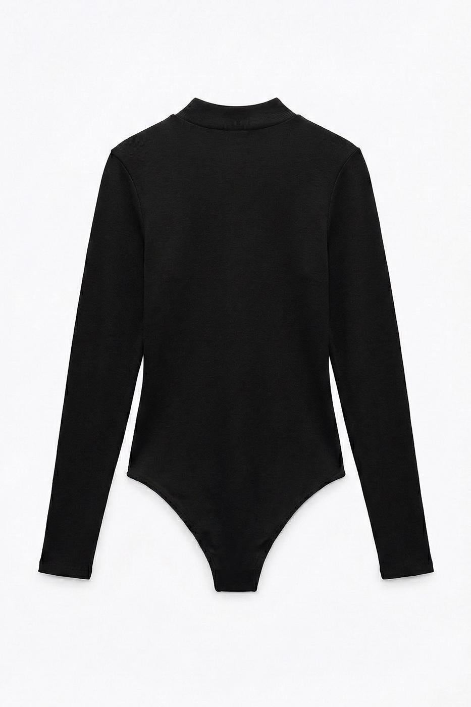Long-Sleeved Bodysuit Black