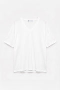 V-Neck Basic T-shirt White