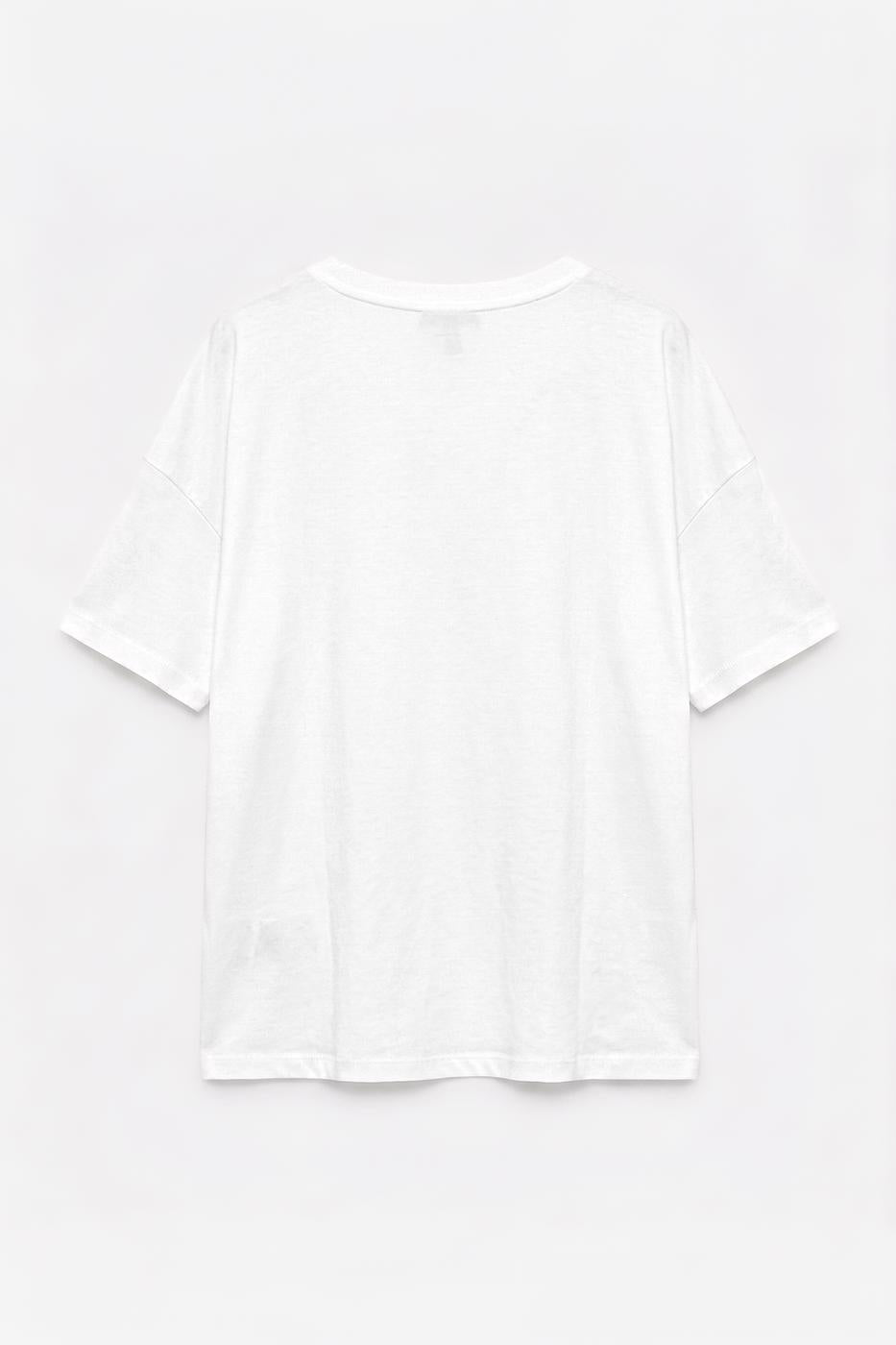 V-Neck Basic T-shirt White