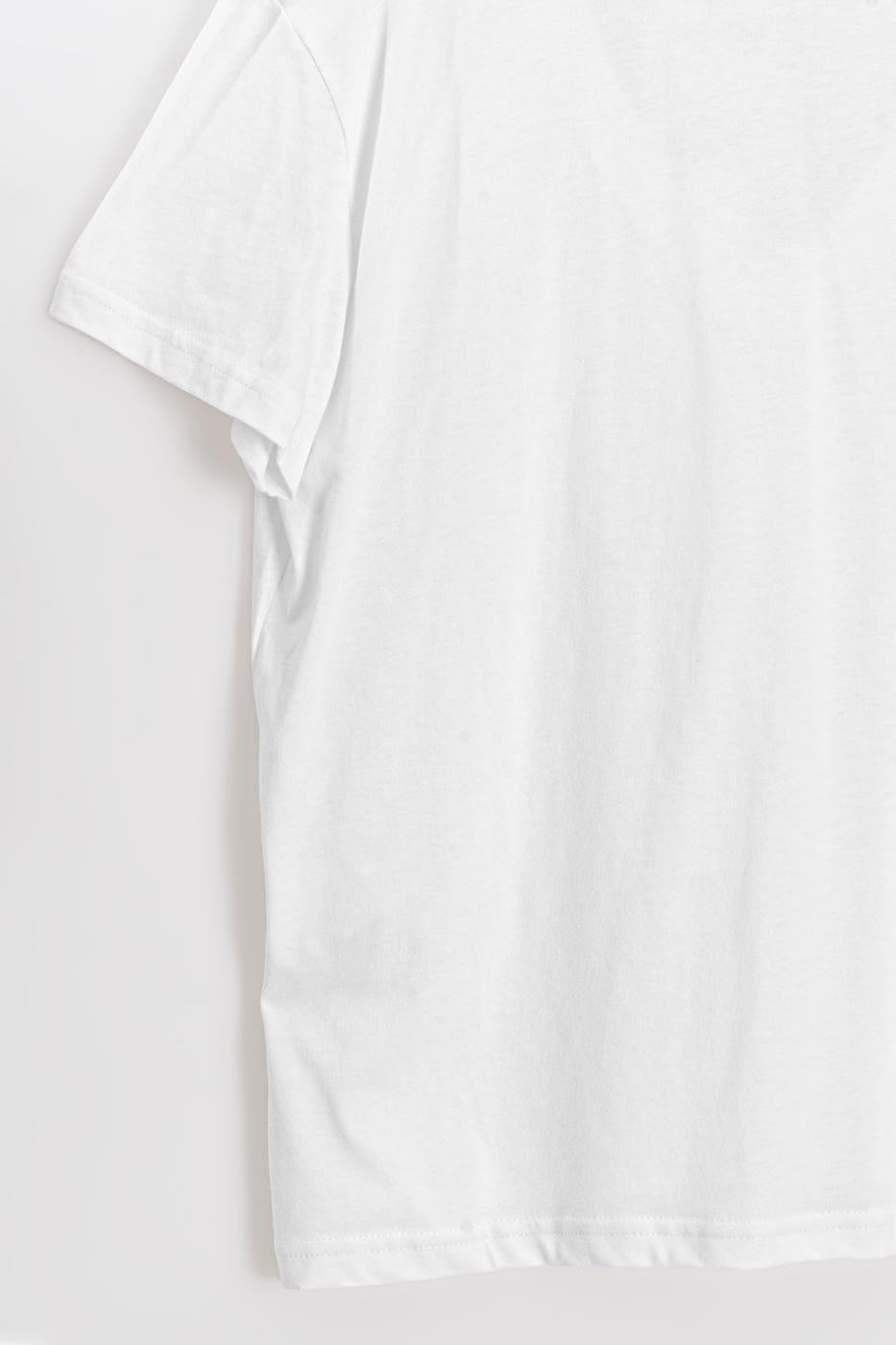 V-Neck Basic T-shirt White