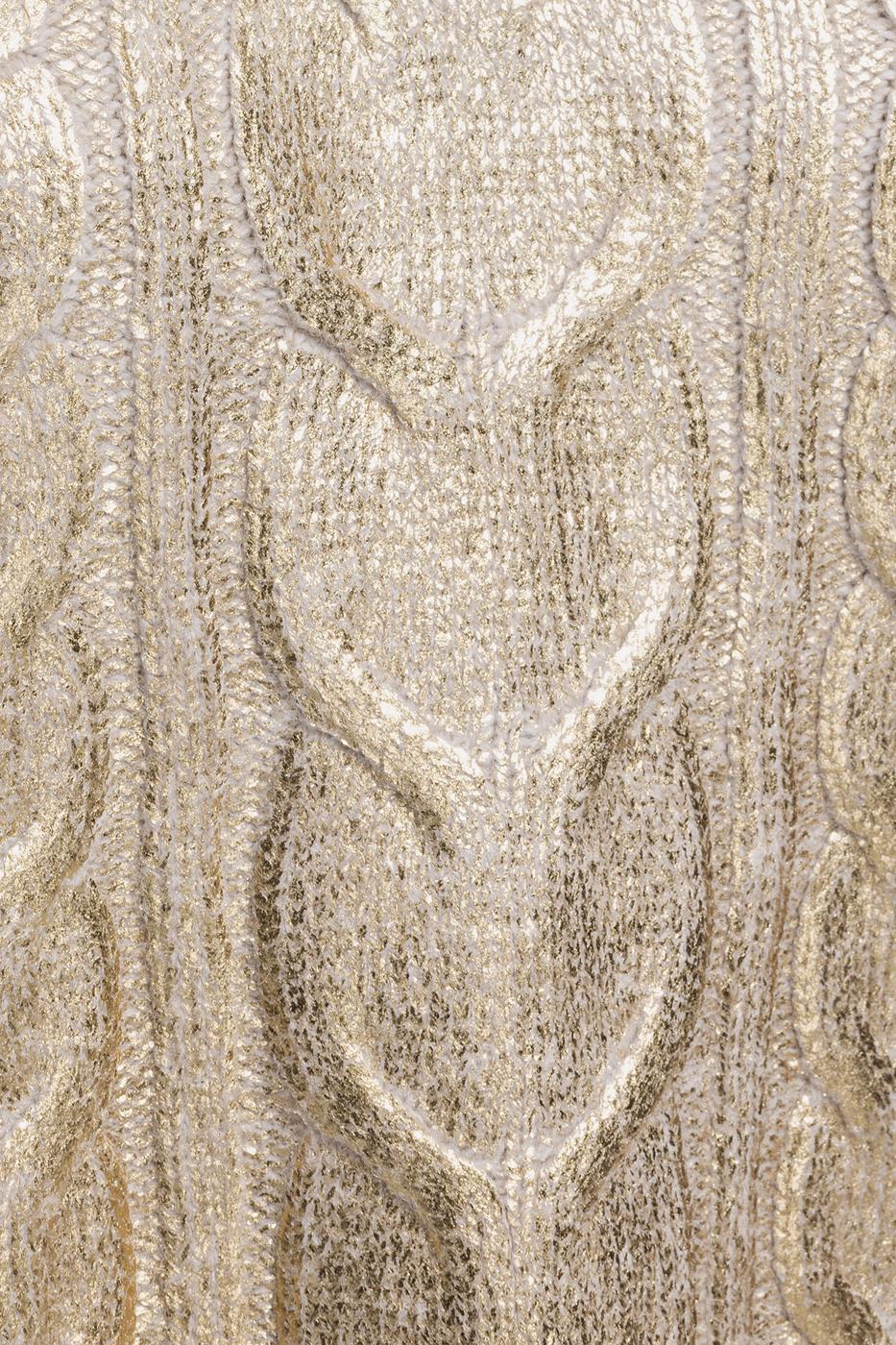 Gilded Print High Neck Pullover