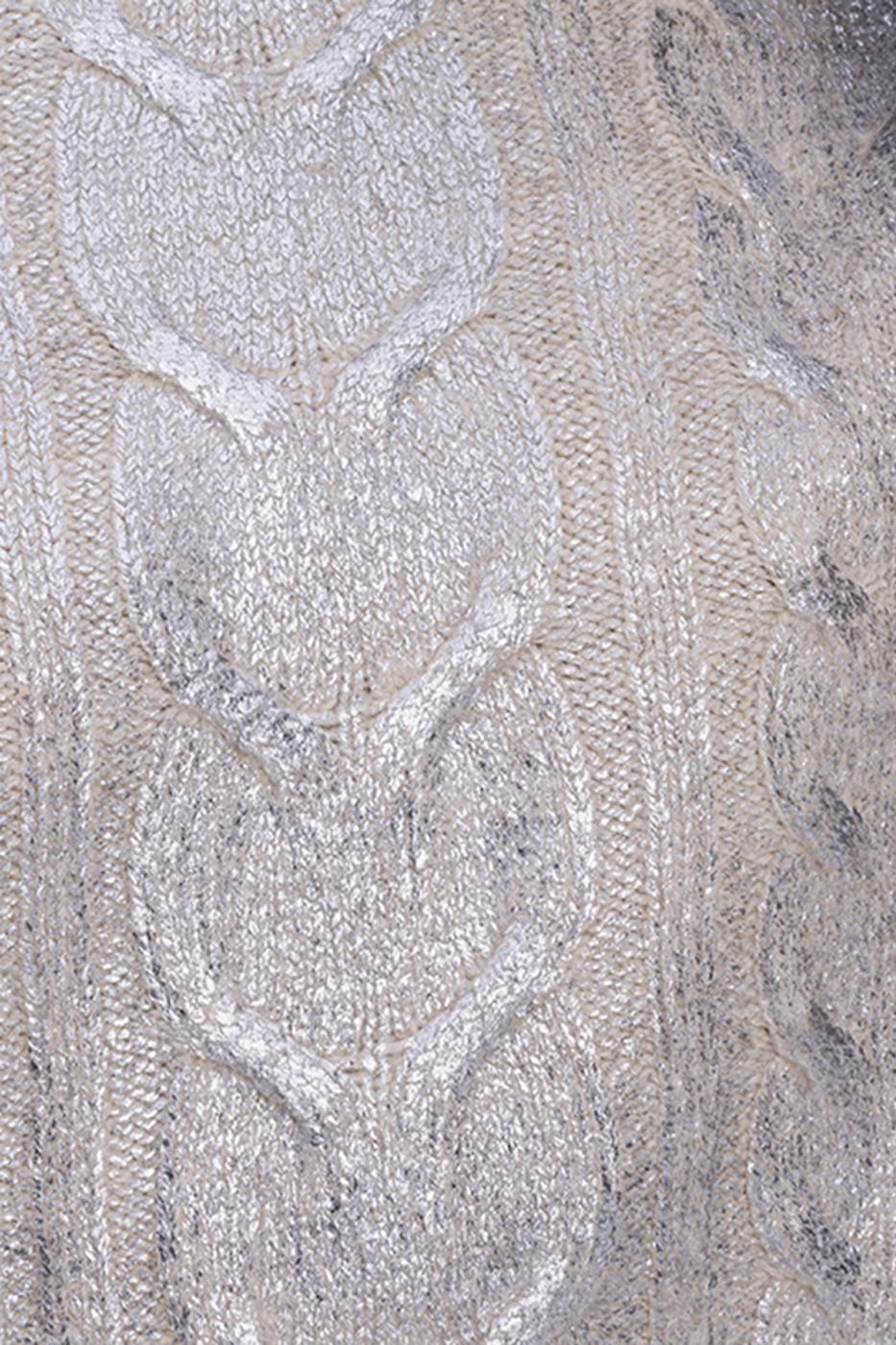 Gilded Print High Neck Pullover