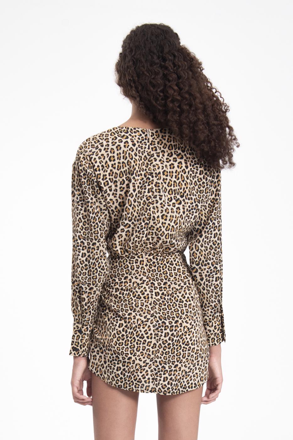 Front Tie Shoulder Padded Mini Dress
