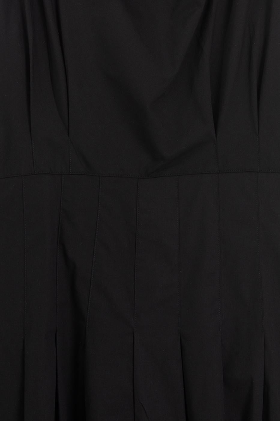 Ruffled Tie-Up Midi Dress Black