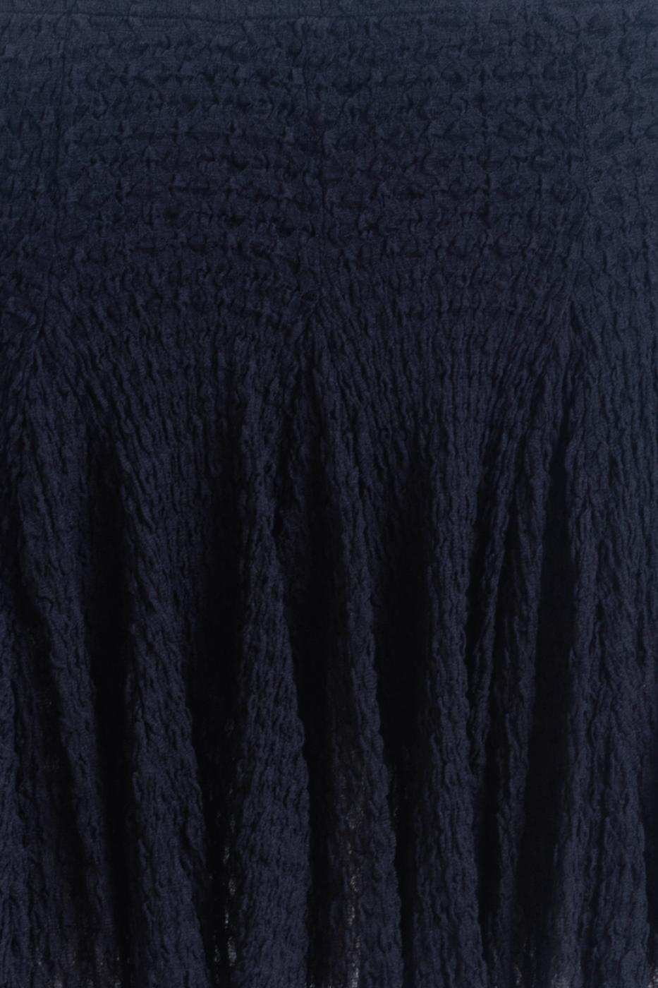 Flounced Lace Mini Short Skirt Navy