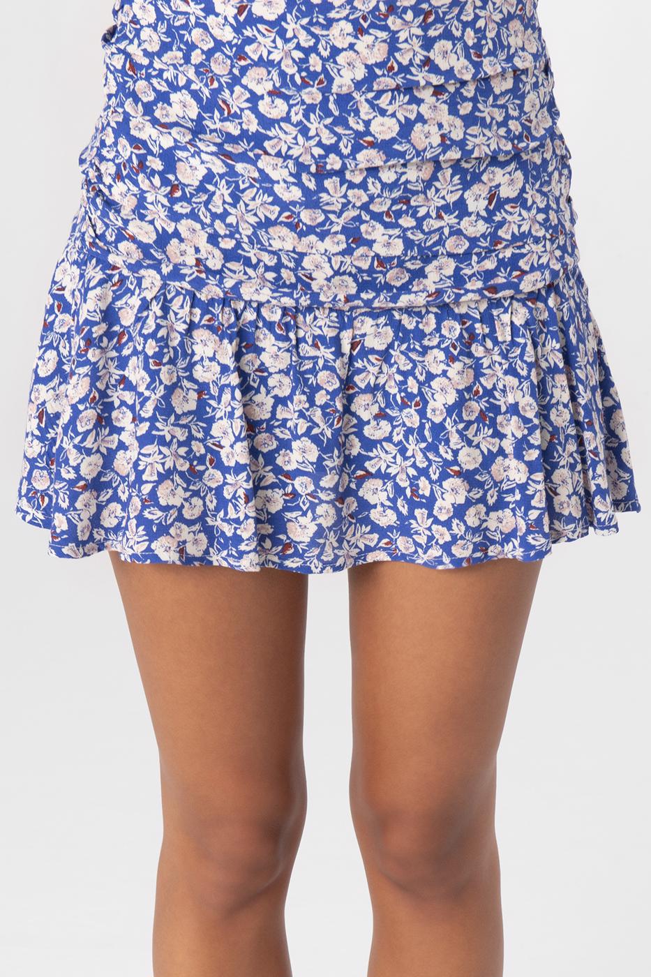 Flounced mini skort