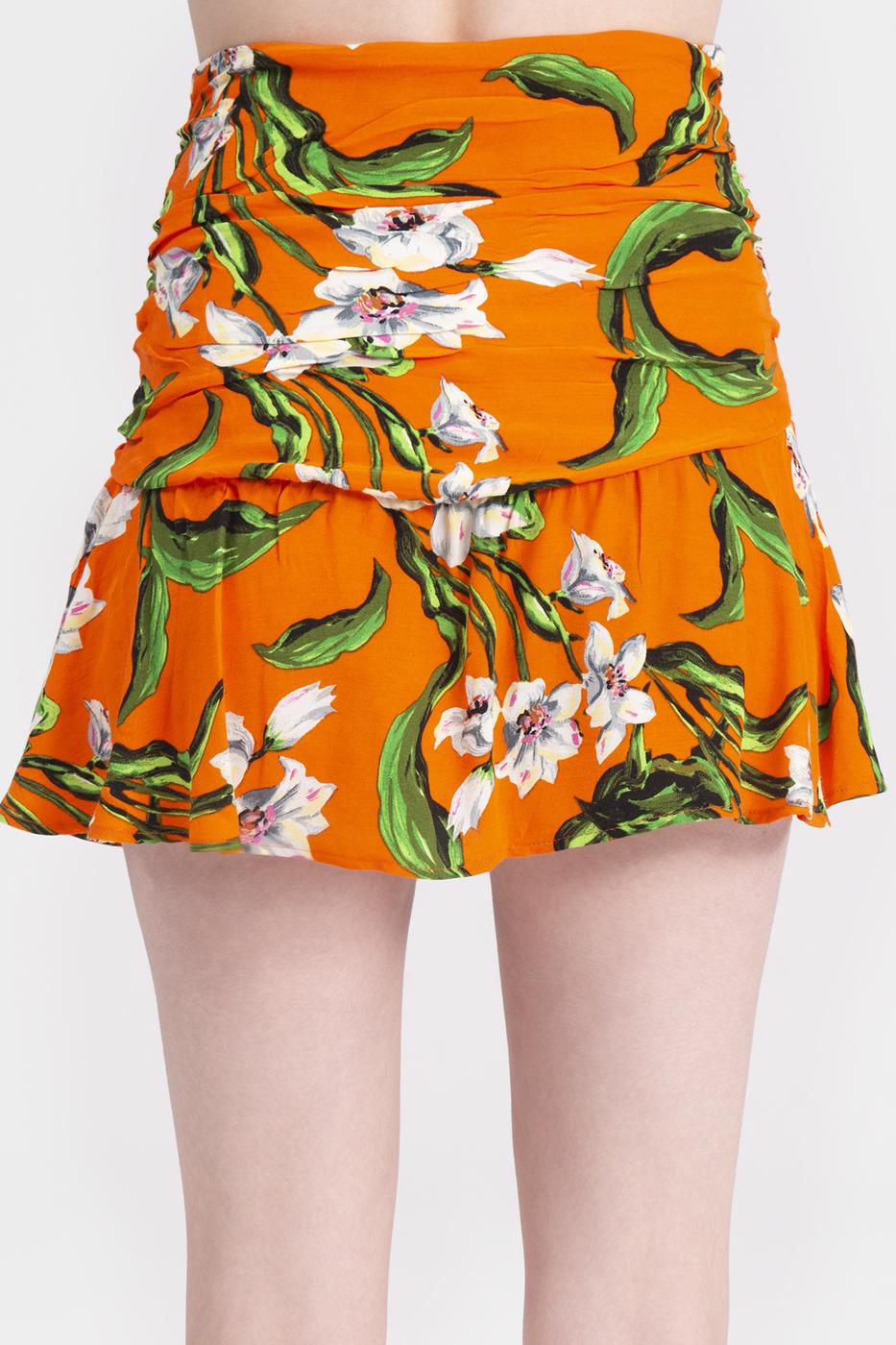 Flounced mini skort