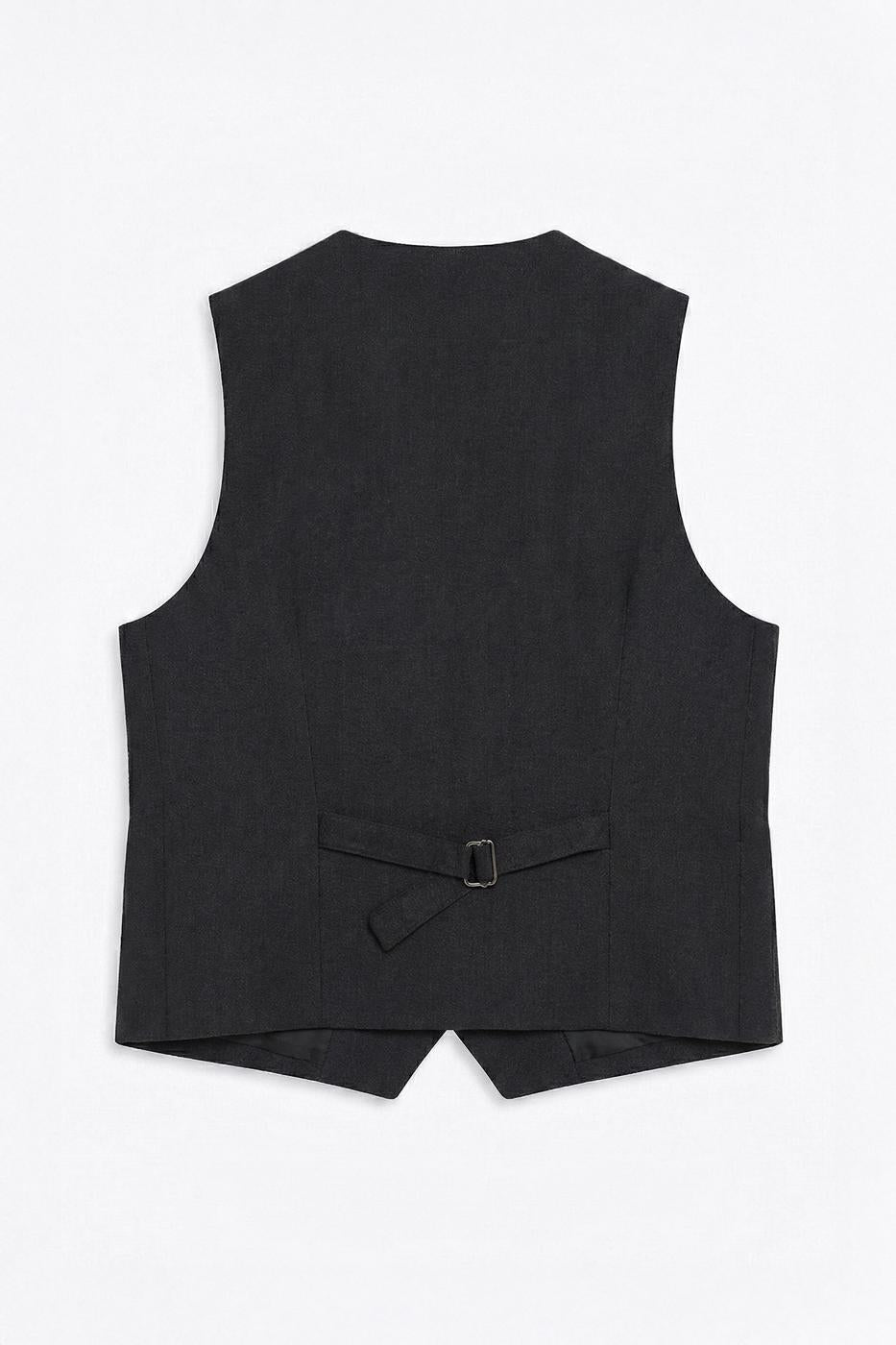 Body-hugging Fit Vest Anthracite