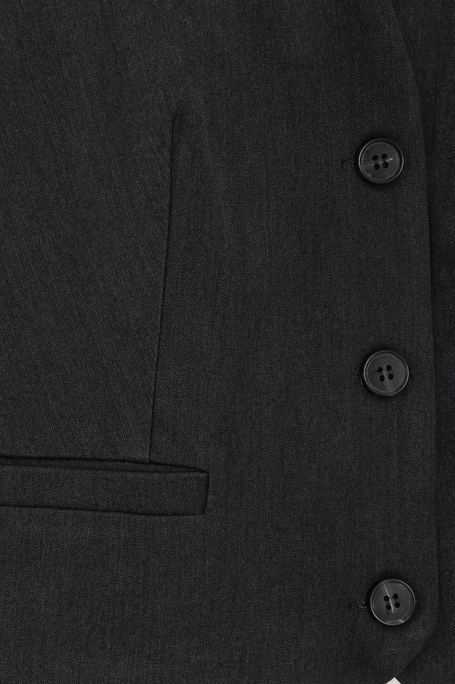Body-hugging Fit Vest Anthracite