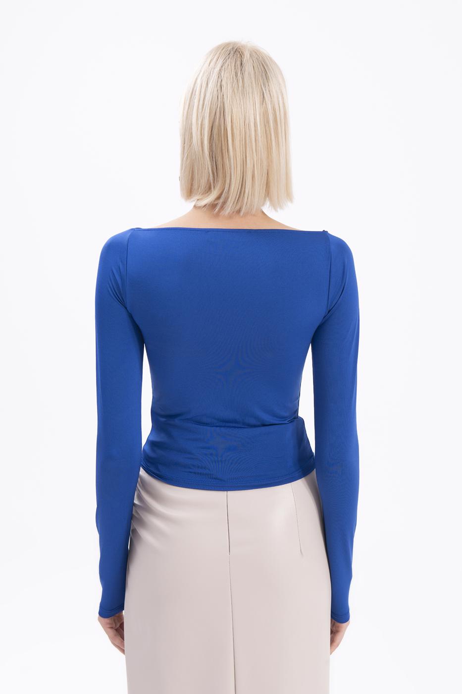 Twist neck top Dark sax