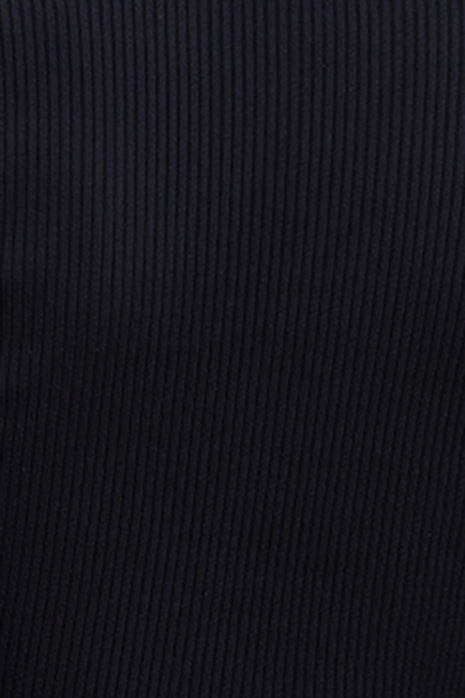 Collared Crop Top Black