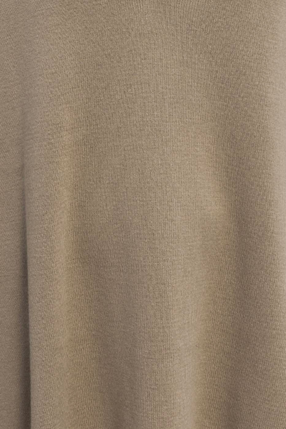 Shirt Collar Oversize Knit Pullover Khaki