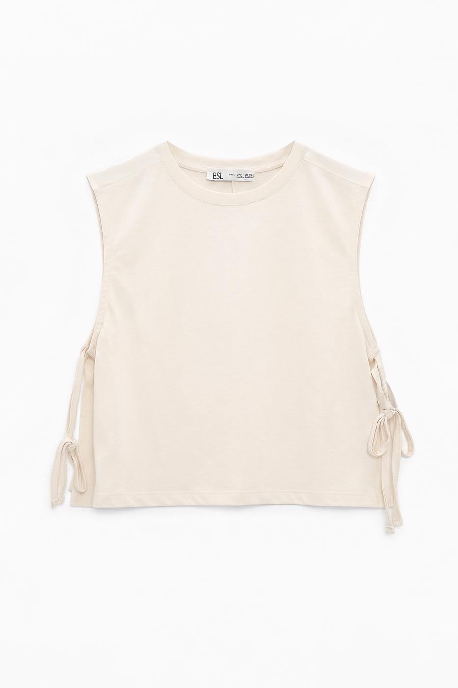 Side-lace T-shirt White
