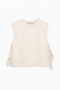 Side-lace T-shirt White