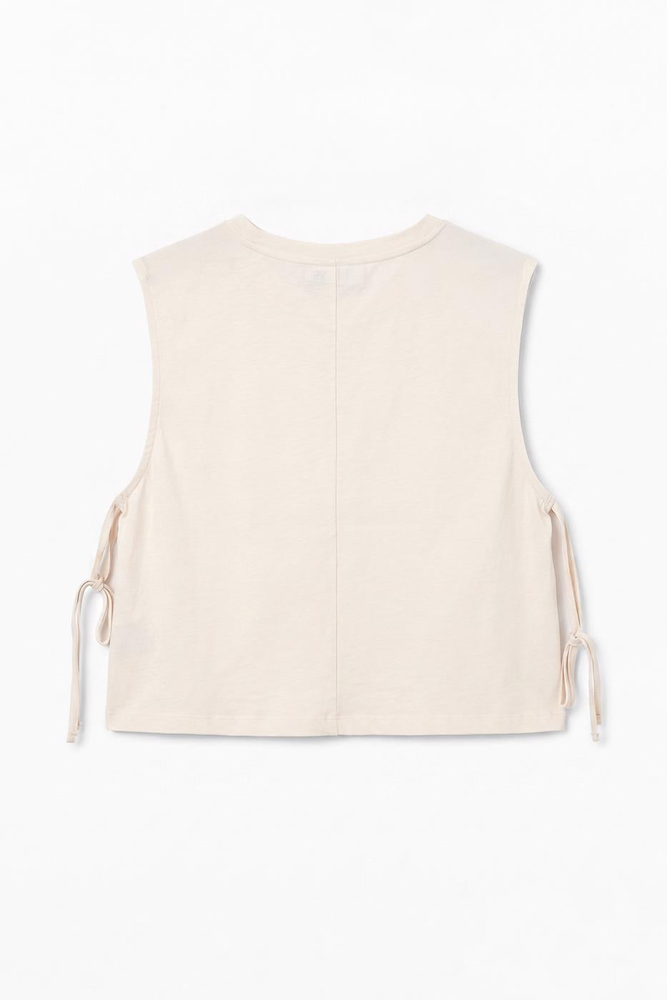 Side-lace T-shirt White