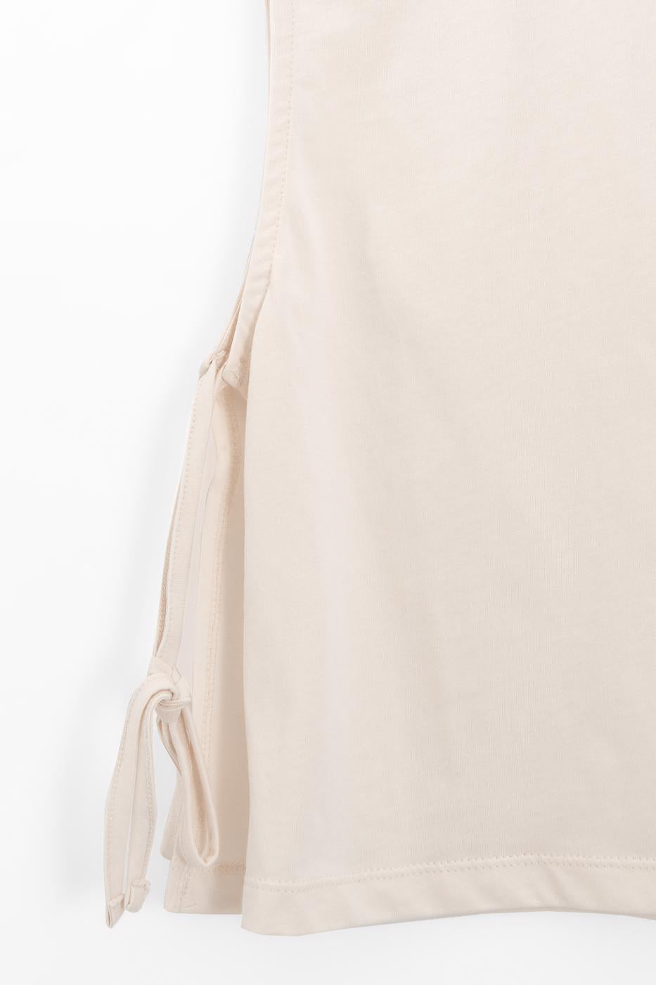 Side-lace T-shirt White