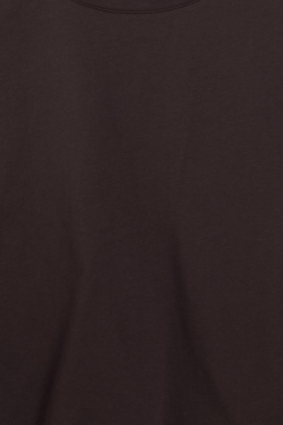Side-lace T-shirt Brown