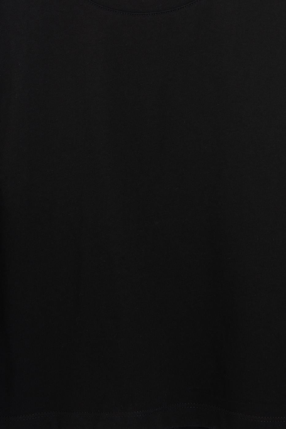 Side-lace T-shirt Black