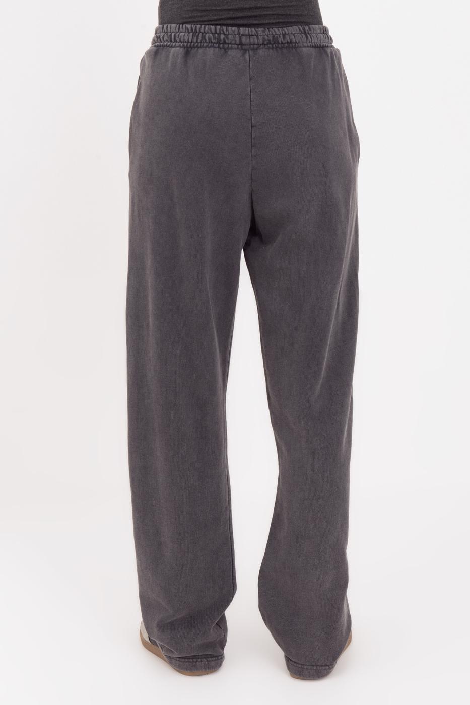 Washed Pleat Detailed Trousers Anthracite