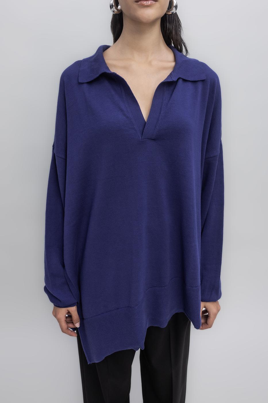 Slit Detailed Oversized Pullover