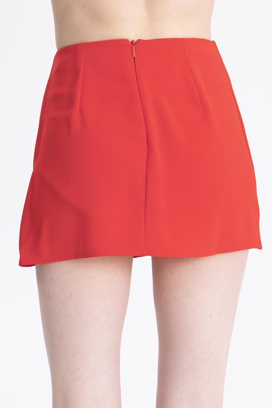 Slitted Mini Short Skirt
