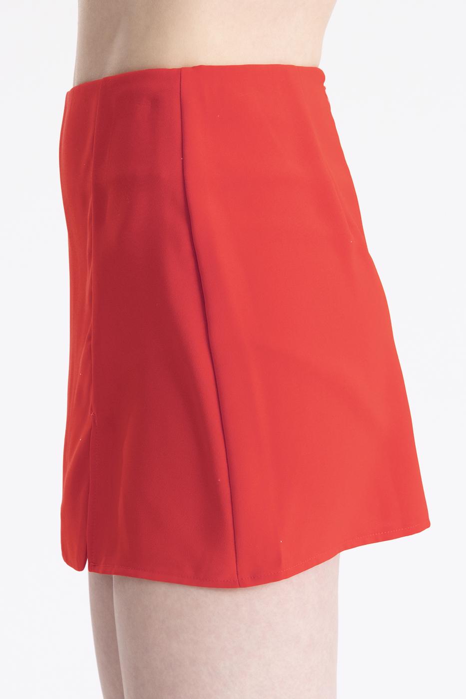 Slitted Mini Short Skirt