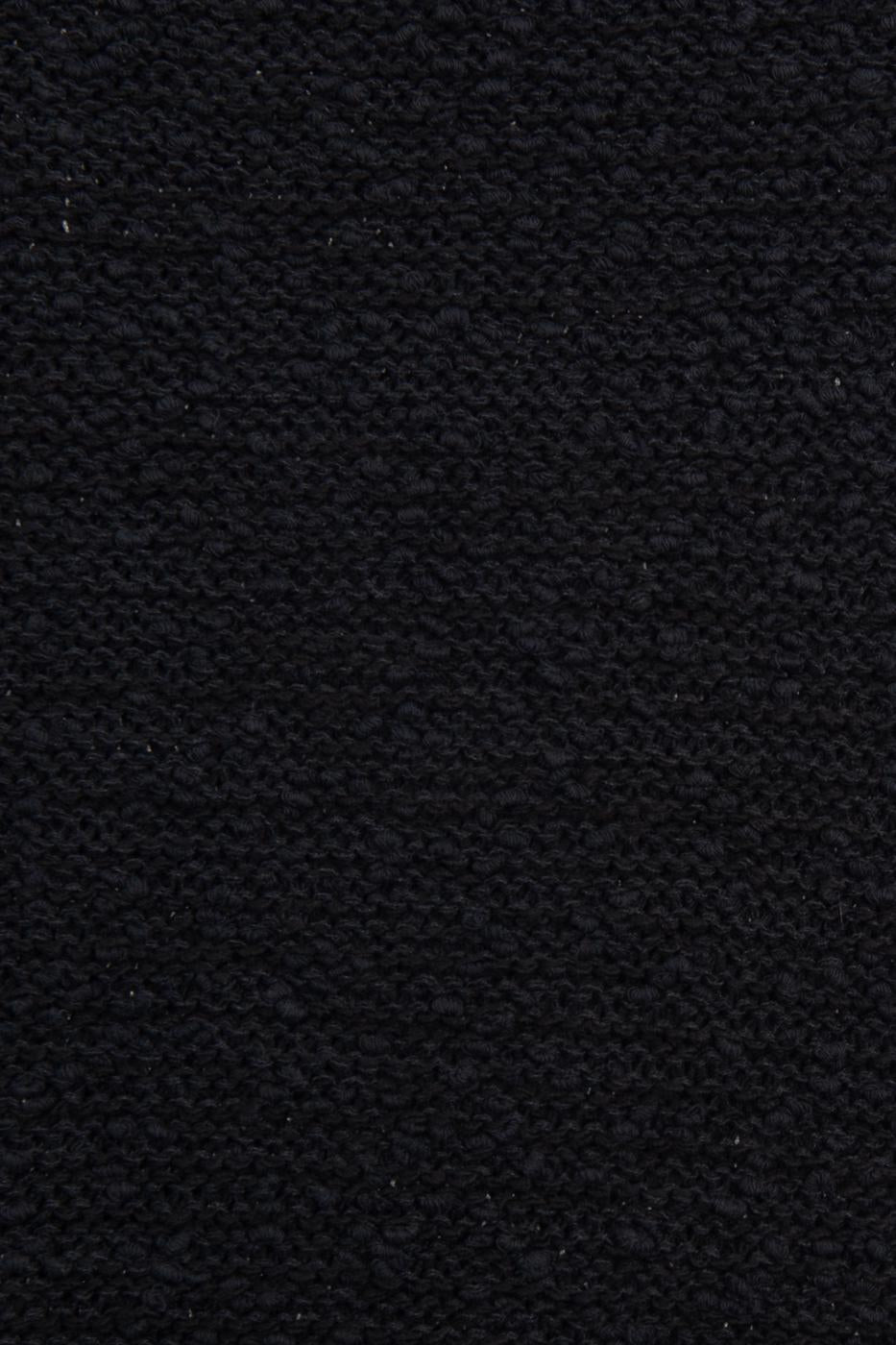 Slit Knit Maxi Slim Skirt Black