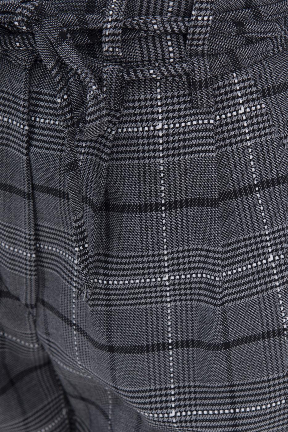 High rise plaid pants Grey