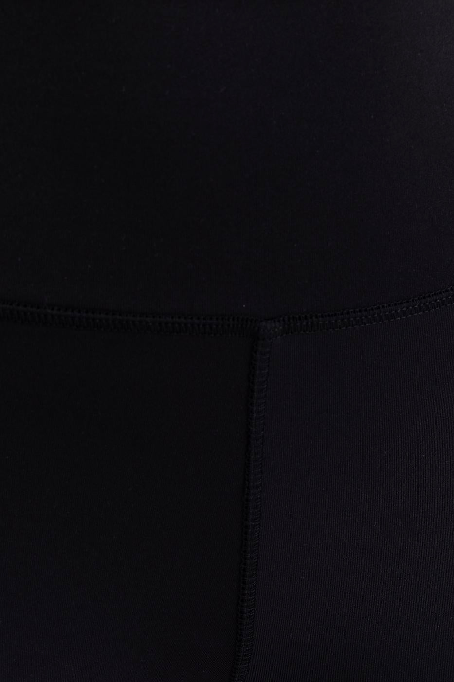 High Waisted Corsage Leggings Black