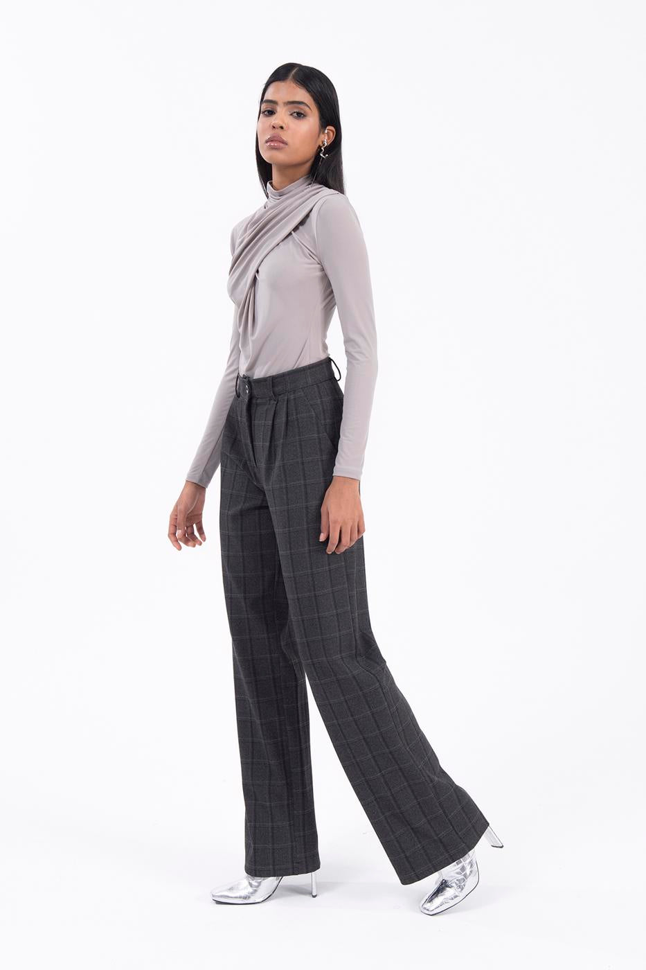 High rise trousers