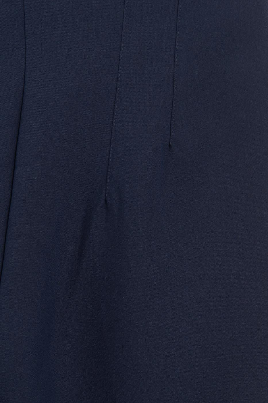 High-Waisted Darted Cigarette Pants Navy